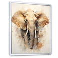 thumbnail image 2 of Designart "The Gentle Giants Of Elephants" Animals Elephant Floater Framed Wall Art Living Room, 2 of 5