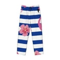 thumbnail image 2 of Vsdgher Pink Flamingo Print Mens Pajama Pants Sleep & Lounge Pants, PJ Bottoms With elastic waistb and Pockets, 2 of 5