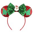 thumbnail image 3 of 3 uds. Diadema de decoración navideña, diadema para niños de Mickey, diadema con purpurina, adorno para fiesta, evento y vacaciones, 3 of 5