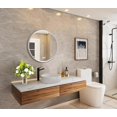 thumbnail image 2 of 20 inch Bathroom White Frame Round Mirror, Large Circle Vanity Mirror for Wall, White Metal Framed Decorative Mirror for Bathroom,Living Room,Entryway, 2 of 13