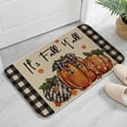 thumbnail image 5 of Qwtwty Bath Rug Pumpkin Maple Crystal Velvet Floor Mat Home Entrance Door Mat Thickened Foyer Floor Mat, 5 of 6