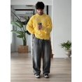thumbnail image 2 of Chandail Décontracté Jaune à Demi-Col Roulé pour Hommes Mode Manches Longues à Franges Tricoté pour Automne Chandail Tricoté Manches Longues Paresseux, 2 of 7