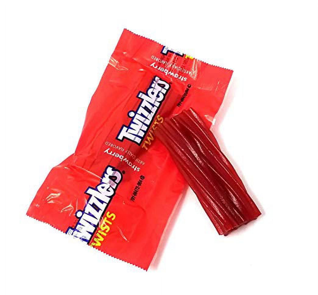 Twizzlers Twist Strawberry Flavored Licorice Candy, Bulk Pack 2 Pounds (About 100 Count)