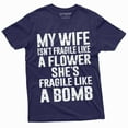 thumbnail image 3 of Men'S Funny My Wife Is Not Fragile T-Shirt Gift For Husband Humor Birthday Shirt, 3 of 5