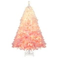 thumbnail image 1 of Gymax 6 FT Artificial Christmas Tree Hinged Snow Flocked Xmas Tree w/ 820 Branch Tips, 1 of 10