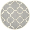 thumbnail image 5 of SAFAVIEH Cambridge Justine Geometric Quatrefoil Wool Area Rug, Silver/Ivory, 5' x 8', 5 of 11