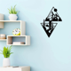 thumbnail image 3 of Decoración de pared con temática de paisaje, decoración de pared de metal con montaña, letrero de pared, regalo de pared de metal, arte de pared triangular para habitación, 3 of 6