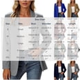 Admvng Womens Blazer Jacket Notched Lapel Long Sleeve Loose Lightweight ...