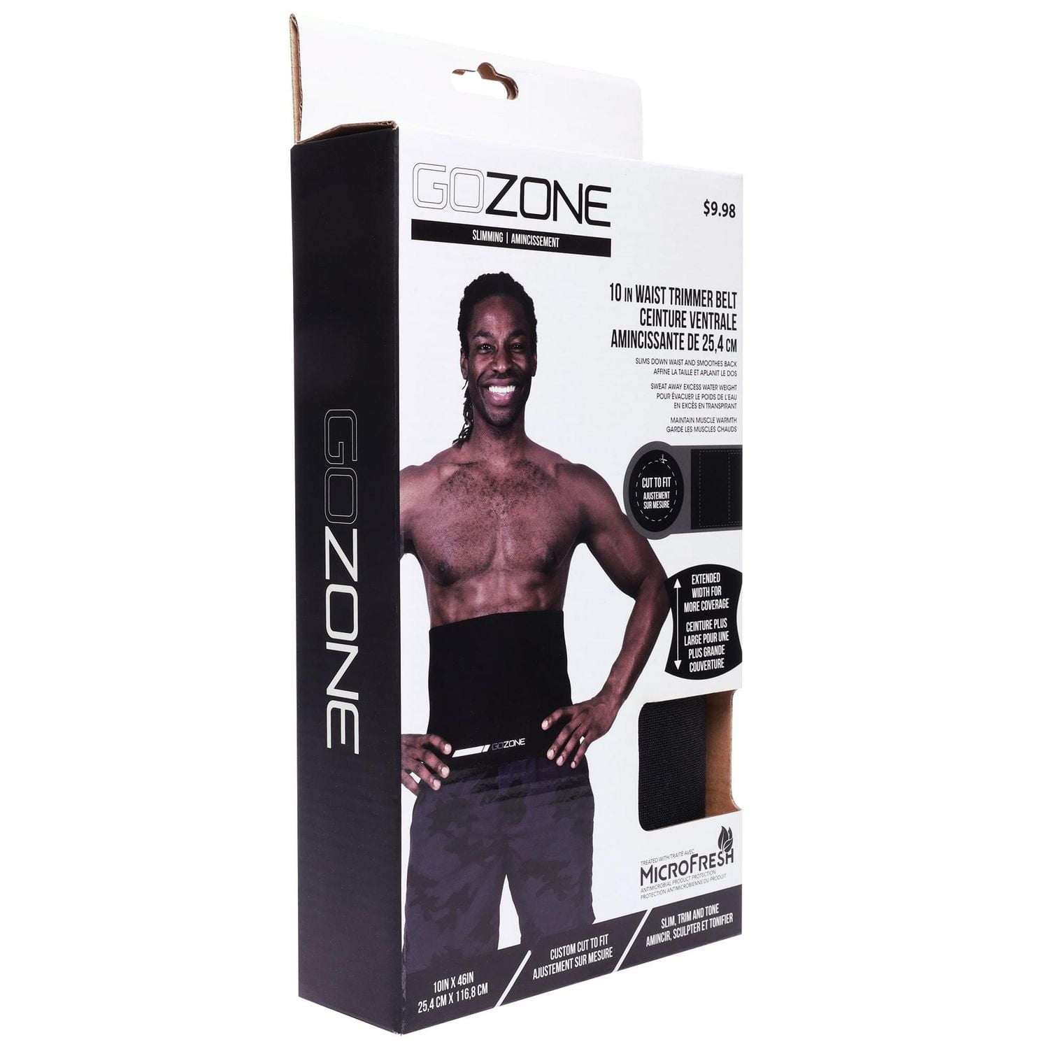 Ceinture de taille Cut2Fit GoZone – Noir