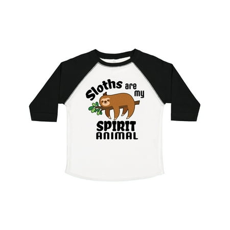 

Inktastic Sloths Are My Spirit Animal with Cute Sloth Illustration Gift Toddler Boy or Toddler Girl T-Shirt