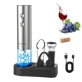 thumbnail image 1 of CIRCLE JOY 5-in-1 Electric Wine Opener Set, Stainless Steel Rechargeable Wine Corkscrew with Storage Base for Home Use/Gift, Foil Cutter, Wi, 1 of 7