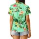thumbnail image 3 of CAMISAS DE MUJER INSPIRADORAS CHIC Hawaianas de Manga Corta con Botones de Flores Tropicales S Mint, 3 of 7