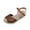 Brown, variant on Summer Womens Sandals Perforated Wedge Sandals with Braided Jute Sole and Adjustable Ankle Strap