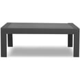 CozyHom Outdoor Patio Aluminum Coffee Table, Modern Patio Rectangular