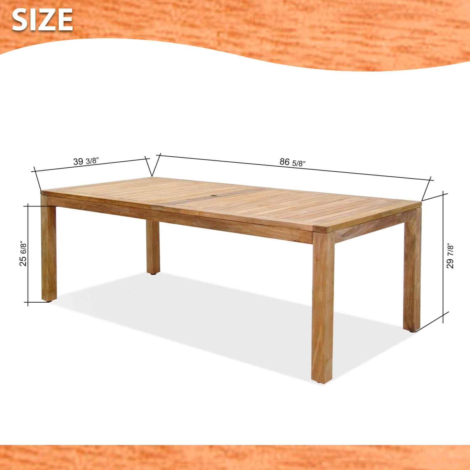 Amazonia Seville 9 Pieces Rectangular Outdoor Dining Set Teak Finish, Ideal for Patio