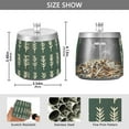 thumbnail image 2 of Yayeee Ashtray with Lid for Cigarette Smokeless Stainless Steel Home Ash Holder, Dark Green Leaves, 2 of 7