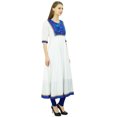 thumbnail image 6 of Bimba Designer Cotton Anarkali Kurti 3/4 Sleeve Flared Kurta Chic Ethinc Tunic, 6 of 9