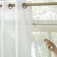 thumbnail image 4 of No. 918 Emily Extra-Wide Sheer Voile Sliding Door Patio Curtain Panel, 100"x84", White, 4 of 6