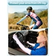 thumbnail image 4 of 6 Pairs UV Protection Cooling Arm Sleeves Cover for Women Men, Sun Sleeves with Thumb Hole for Biking, Gardening, Driving, Fishing, Golf, Hiking, 4 of 6