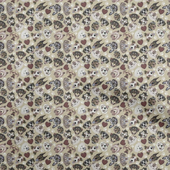 oneOone Polyester Spandex Brown Fabric Cactus Diy Clothing Quilting Fabric Print Fabric By Yard 56 Inch Wide