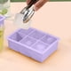 thumbnail image 4 of Bandeja grande de cubitos de silicona para whisky y cócteles | Molde hexaédrico con tapa | Fácil desmoldeo antiadherente | Fabricante de bloques grandes de hielo para congelador | Grado alimenticio, 4 of 6