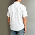 thumbnail image 5 of HAiming Boys School Shirts Summer Short Sleeve Collared Uniform Tee with Pockets Loose Casual Solid Color Blouses Outwear Kids Tops, 5 of 6