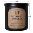 thumbnail image 2 of Manly Indulgence Classic+ Midnight Swagger Scented Jar Candle, 2 Wick, 16.5 oz, 60h Burn, Woody & Earthy, 2 of 5