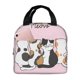 thumbnail image 1 of Disketp Cute Cats Bolsa Térmica para Almuerzo para Hombre y Mujer, Ideal para Trabajo, Senderismo y Picnic, 1 of 8