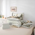 thumbnail image 5 of Manfei Merry Christmas Teens Bedding Comforter Set 7 Pieces, Vintage Western Cabin Full Bedding Set, Winter Plant Botanical Reversible Fitted Sheet Flat Sheet, Luxury Bedroom Decor, 5 of 7
