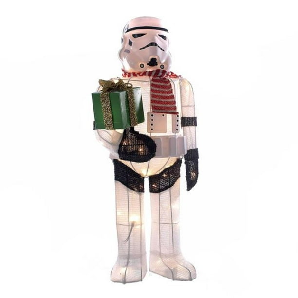 36" White and Red Star Wars Themed Decorative Stormtrooper