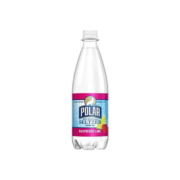 Polar Zero Calorie Raspberry Lime Sparkling Seltzer Water, 20 fl oz, Bottle