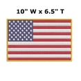 thumbnail image 2 of American Flag Iron-on Embroidered Patch, 2 of 2