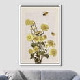 thumbnail image 2 of wall26 Framed Framed Canvas Print Wall Art Daisies Flowers with Bees and Newspaper Print Floral Botanical Digital Art Modern Chic Scenic Colorful for Living Room, Bedroom, Office - 16"x24", 2 of 5