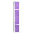 thumbnail image 2 of AdirOffice 72" Steel Large Metal Storage Locker, For School & Office, with 4 Doors, Purple, 2 of 7