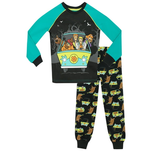 Scooby Doo Boys Long Sleeve and Leg Pajamas Sizes 3 - 12