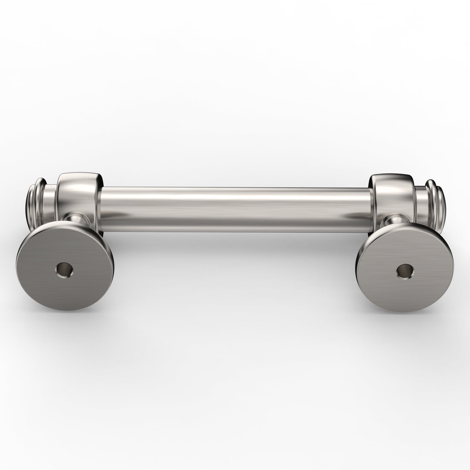 Furniware 10 Pack Straight Bar 3inch Hole Size Cabinet Drawer Handles,Brushed Satin Nickel Cabinet Hardware