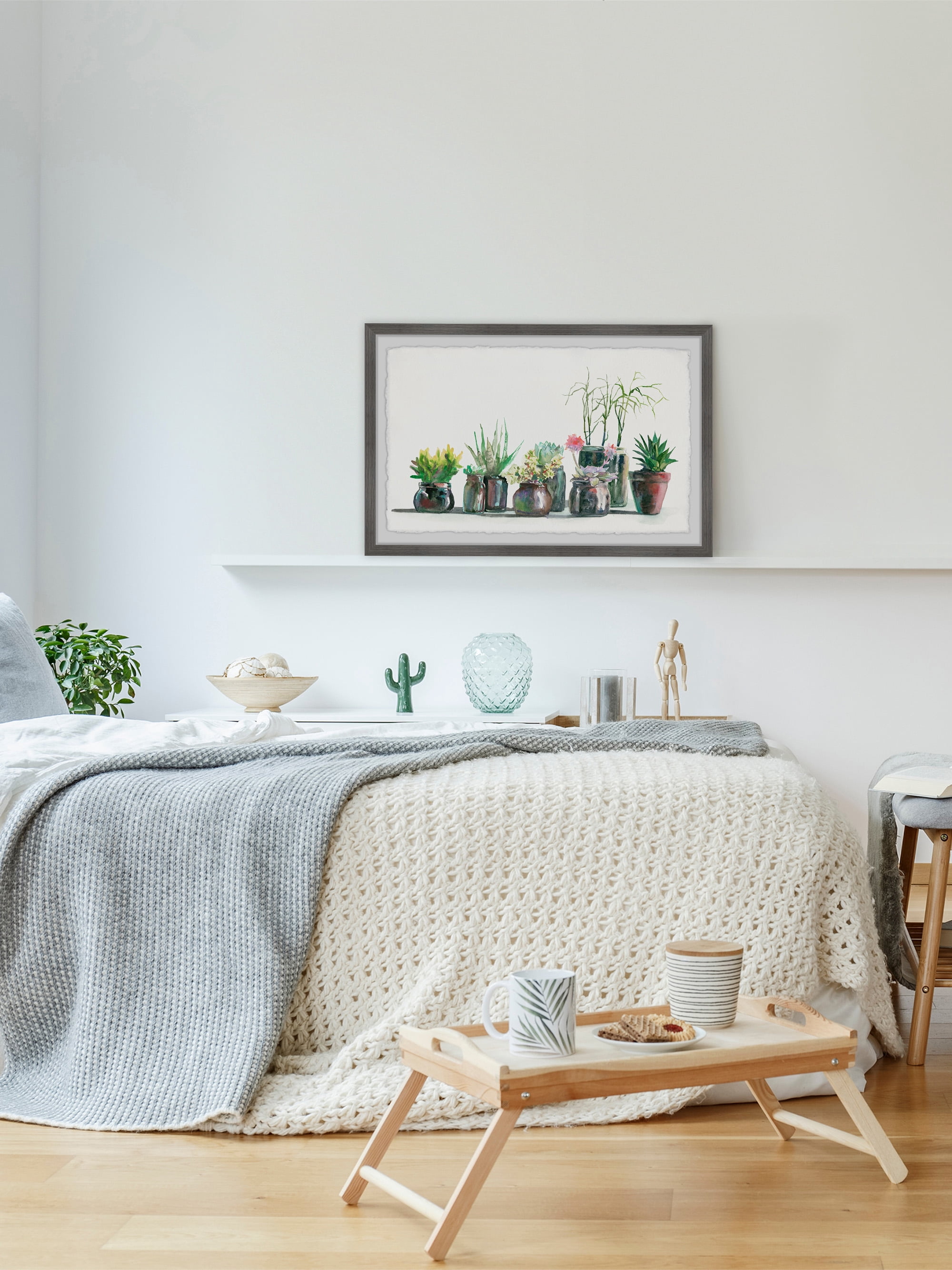 Marmont Hill Garden Jars Framed Wall Art