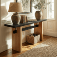 thumbnail image 3 of Console Table for Entryway Long Wood Sofa Table Narrow Farmhouse Entryway Table for Entrance, Hallway, Living Room, 3 of 12