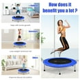 thumbnail image 4 of Goplus 38" Mini Folding Trampoline Portable Recreational Fitness Rebounder Blue, 4 of 10