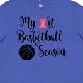 thumbnail image 4 of Inktastic my 1st basketball season Youth T-Shirt, 4 of 5
