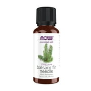 NOW Essential Oils, Balsam Fir Needle Oil, Woodsy Aromatherapy Scent, Steam Distilled, 100% Pure, Vegan, Child Resistant Cap, 1-Ounce
