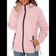 thumbnail image 3 of Chaqueta Impermeable para Mujer, Cortavientos, Impermeable, con Capucha, Plegable y Bolsillos. Rosa XXL, 3 of 9