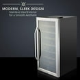 thumbnail image 4 of Ivation 28 Bottle Compressor Wine Cooler Refrigerator W/ Lock, Silver, 4 of 6