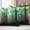 Green, variant on Yellow Forest Outdoor Waterproof Pillow Covers, Vintage Foggy Woods Tree Decorative Square Throw Pillowcase Sofa Cushion Sham for Patio/Couch/Chair, 24"x24" 2 Pack