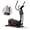 Black-15.5" Stride, variant on LEZEE Magnetic Drive Elliptical Machine for Home – 8 Resistance Levels, 12" Stride, LCD Display & 330 lb Capacity