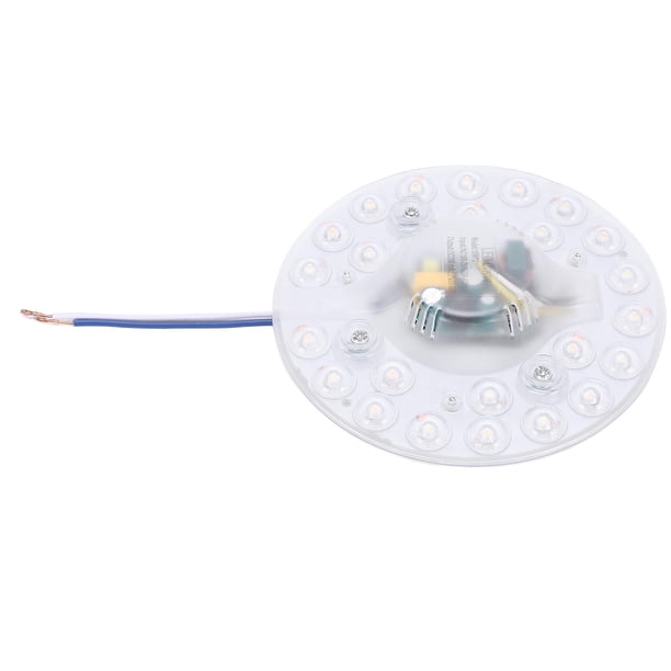 Reemplazo De Luz LED Para Ventilador De Techo De 4,9 Pulgadas, Reemplazo De Luz LED De Ventilador Con Luz LED Magnética De Montaje Empotrado Ajustable En 3 Colores, Redondo De