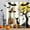White, variant on MIZHONA Halloween Witch Shower Curtain For Bathroom Decor Spooky Pumpkins and Moon Night Fabric Bathroom Curtain 72x72 in