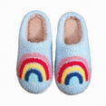 thumbnail image 7 of HCNTES Toddler Slippers Little Girl and Boy Home Slippers Plush Cute Non-Slip Warm Winter Shoes, Suitable for Indoor and Outdoor Kids Slippers(A01-Sky Blue,1.5), 7 of 7