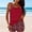 1Multicolor, variant on FDGIU Women 2026 Tankini Bathing Suits - 2 Piece Blouson Tummy Control Swimsuit with High Waisted Bottom Swimwear