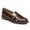 Brown, variant on Women Round Toe Monk Strap Lofers Buckle Slip on Low Chunky Heels Daily Work Walking Shoes Size 9.5 Red